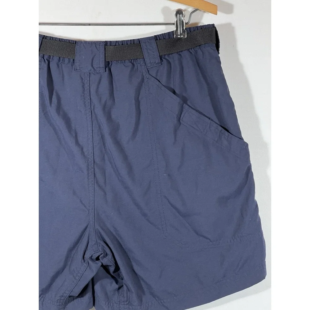LL Bean Shorts Mens 34 Blue Belted Outdoor Gorpcore Utility Casual Style